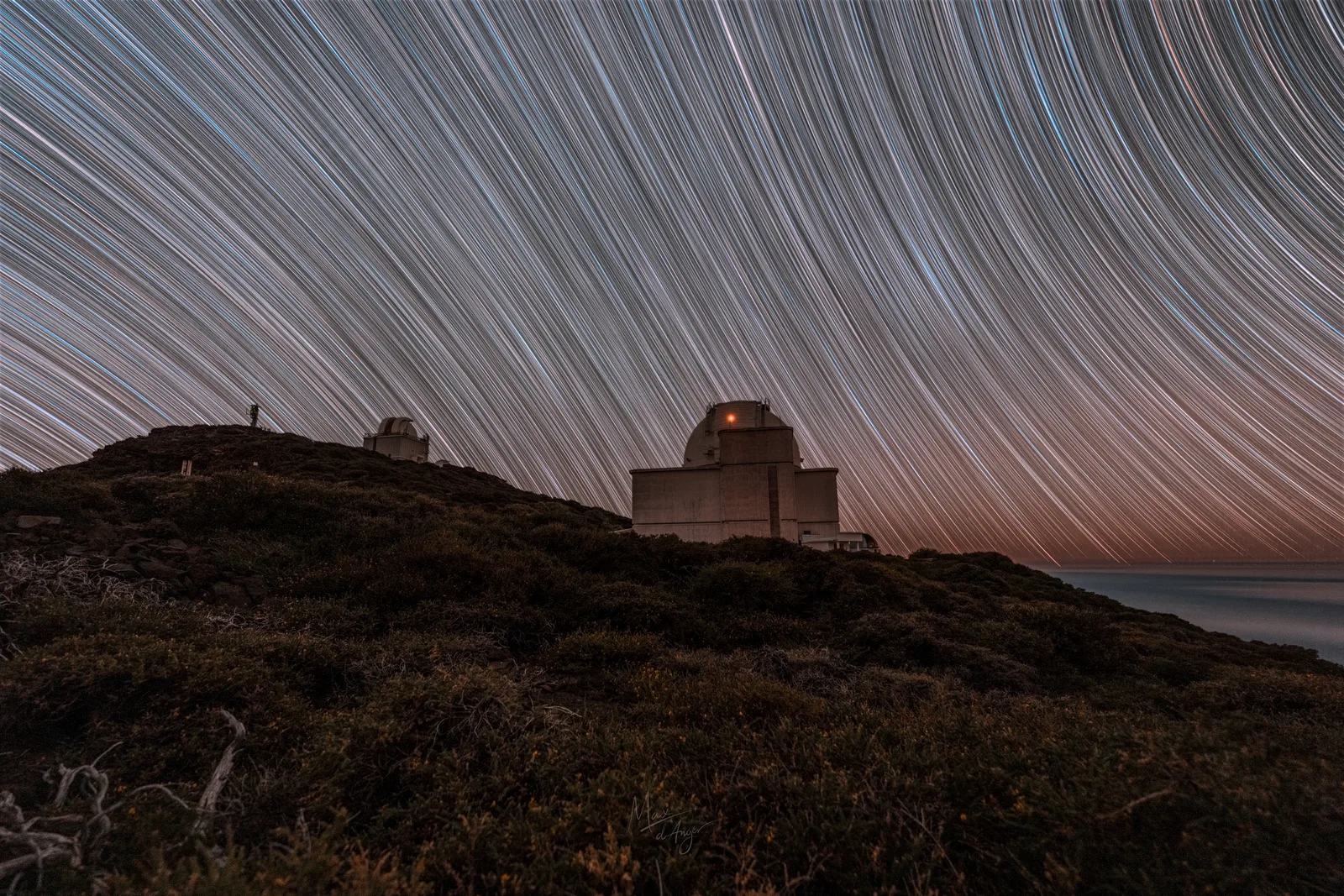 Isaac Newton Telescope - Star Trails